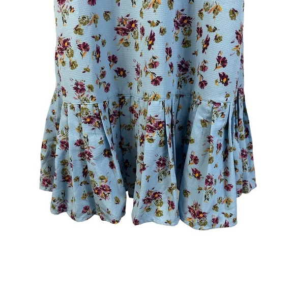 Urban Outfitters Camille Mini Dress S Blue Sleeveless Floral - Picture 5 of 13